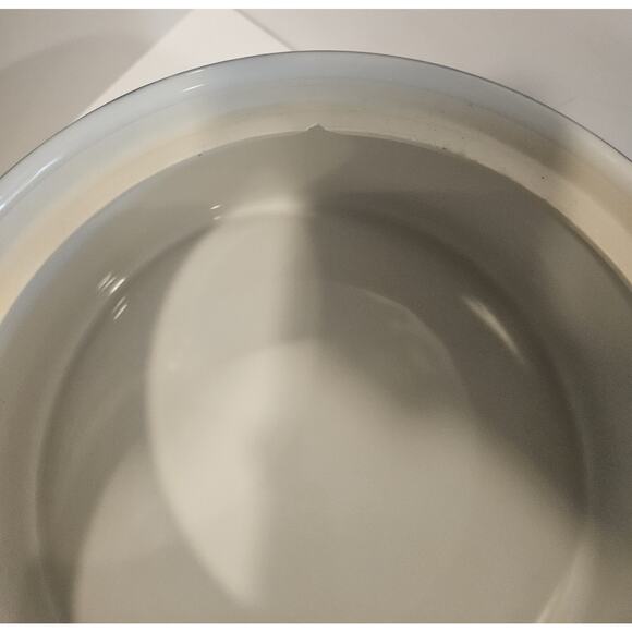 Noritake Fjord 2.25 Qt Round Covered Casserole Blue White Primastone Small Chip - Picture 4 of 6